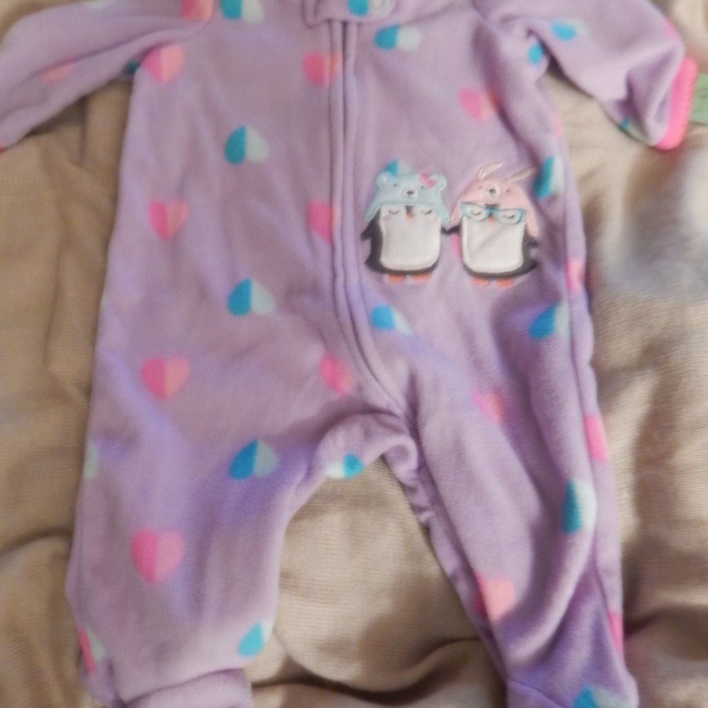 SMALL WONDERS PENGUIN FOOTIE PAJAMAS